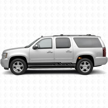 Bandes vinyle angulaires éclatantes pour portières et bas de caisse pour Chevrolet Suburban GMT900 2007-2014_2