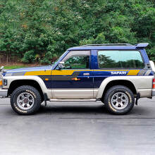 Autocollant vinyle bande bloc de couleurs Safari pour portières latérales et ailes pour Nissan Patrol 3