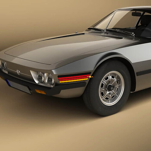 Autocollants en vinyle à bandes rétro vintage pour garde-boue avant Volkswagen SP2