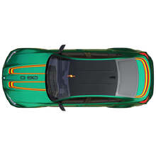 Autocollants vinyle bandes capot coffre M Performance 2 pour BMW M3 G80 3