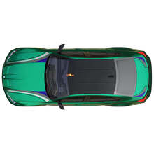 Autocollants en vinyle bandes capot coffre M Performance 3 pour BMW M3 G80 3