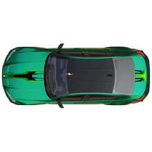 Autocollant vinyle de bandes abstraites M Performance pour capot et coffre BMW M3 G80 3