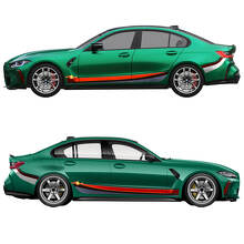 Autocollant vinyle intégral bandes latérales M Performance G80 pour BMW M3 G80 2