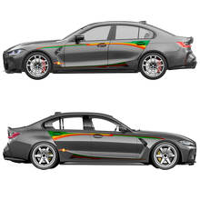 Autocollant Vinyle Bandes Latérales M Performance pour BMW M3 G80 3