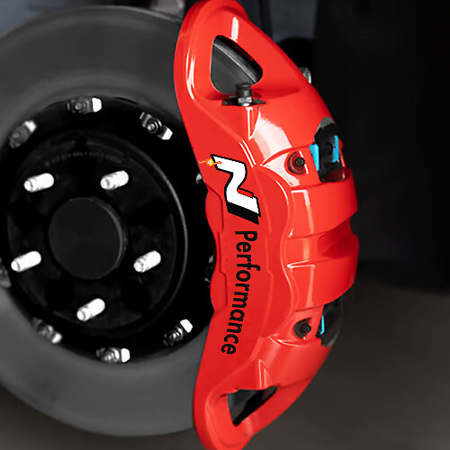 Autocollant en vinyle haute température N Performance pour étrier de frein Hyundai