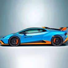 Sticker Vinyle Décalque Graphiques Damier Course Porte Arrière Aile Avant Pour Lamborghini Huracan STO 2