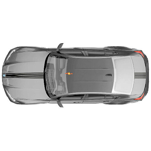 Autocollant vinyle graphique bande pour capot et coffre M Performance pour BMW M3 G80