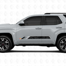 Autocollants Vinyle Rayures Portes Style Rétro Carte Topographique Pour Toyota 4Runner 6e Génération_3