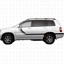 Autocollants en vinyle bandes latérales vintage Haritage pour Toyota Highlander 2006 2