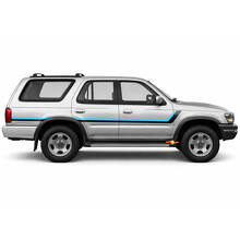 Autocollants vinyle latéraux à double rayure style héritage pour Toyota 4Runner 1989-1995 3
