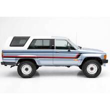 Autocollants vinyle latéraux à rayures jumelles style héritage pour Toyota 4Runner 1984-1989 3