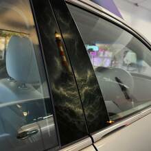 Autocollant Vinyle Phare en Mer Orageuse pour Portes Pilier 2