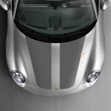 Kit de décalcomanies en vinyle avec larges bandes doubles de course pour capot Porsche 911 996 997 Carrera 2