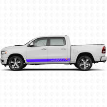 Autocollant vinyle perforé avec bandes latérales pour porte, graphique pour Dodge Ram 1500 2019-2024 3