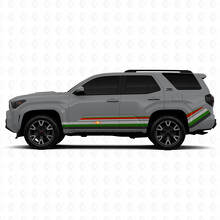 Autocollants vinyle décoratifs Techno Style Lignes Courbes latérales arrière pour Toyota 4Runner 2
