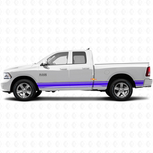 Autocollant vinyle latéral à bandes droites pour bas de caisse pour Dodge Ram 1500 2011-2018 2