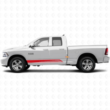 Autocollant Vinyle Graphique de Marchepied avec Bandes Courbées pour Porte Dodge Ram 1500 2011-2018 3