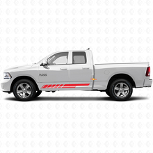 Autocollant Vinyle Graphique Rayures à Damier Latérales Bas de Caisson de Porte pour Dodge Ram 1500 2011-2018 3
