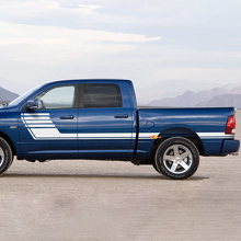 Autocollant Vinyle Bande à Carreaux pour Porte Pour Dodge Ram 1500 2009-2018 2