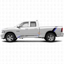Autocollant vinyle graphique bande damier bas de caisse arrière pour Dodge Ram 1500 2011-2018 3
