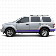 Autocollant vinyle latéral de bas de caisse Straight Lines pour Dodge Durango 2004-2009 2