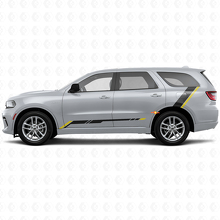 Autocollant Vinyle Bande à Damier pour Bas de Caisse Arrière Côté pour Dodge Durango 2011+ 2