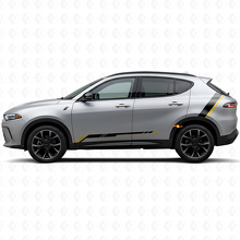 Autocollant en vinyle à rayures doubles pour bas de caisse arrière latéral pour Dodge Hornet 2023+ 2