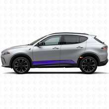 Autocollant vinyle décalcomanie graphique de bas de caisse à bandes courbées pour Dodge Hornet 2023+ 2