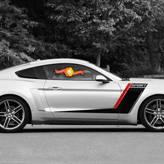 Ford Mustang Roush Style Side Stripes Graphics Stickers Duo Couleur Toute Année