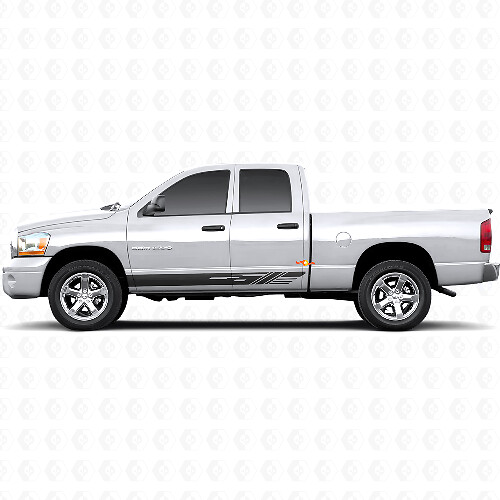 Autocollant Vinyle Décoratif à Bandes pour Bas de Caisse Dodge Ram 1500 2002-2008