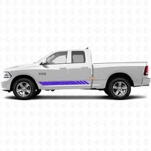 Autocollant Vinyle Décalque de Portes à Rayures Style Topographique pour Dodge Ram 1500 2011-2018 2