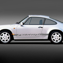 Autocollant vinyle bande latérale lettrage Rasant pour Porsche 911 2
