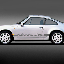 Autocollant en vinyle bande latérale lettrage Turbo pour Porsche 911_2