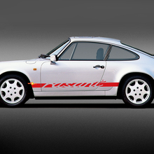 Autocollant vinyle bande latérale lettrage Rasant pour Porsche 911 3