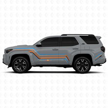 Autocollant Vinyle avec Bandes Latérales Graphiques Courbées Pour Toyota 4Runner 3