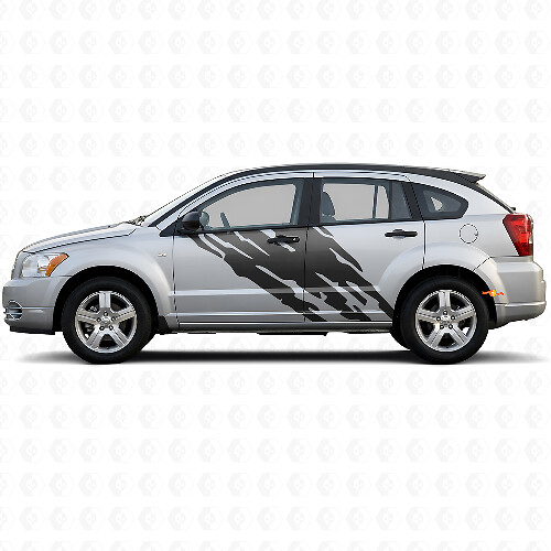 Décalcomanie en vinyle graphique éclaboussures de boue pour porte Dodge Caliber 2007-2012 1