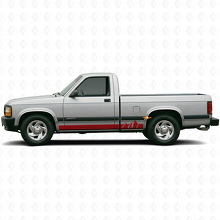 Autocollant en vinyle avec bandes larges de montagnes pour bas de caisse Dodge Dakota 1987-1996 3
