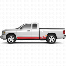 Décalcomanie en vinyle à larges bandes de montagnes pour bas de caisse Dodge Dakota 2005-2011 3