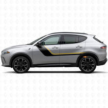 Autocollant Vinyle Bandes Jumelles pour Porte Dodge Hornet 2023+ 2
