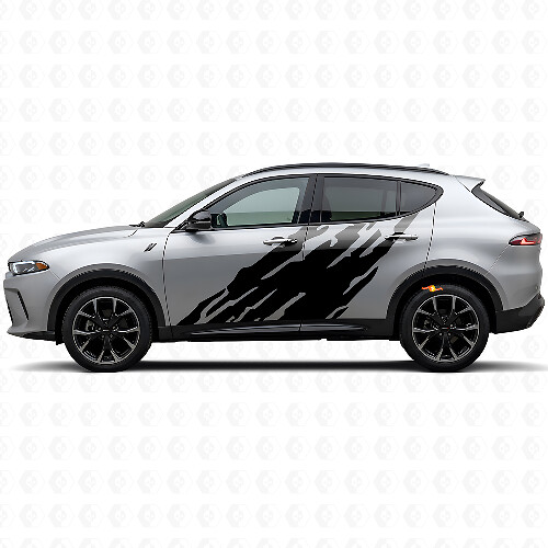 Autocollant en vinyle graphique anti-boue pour portes Dodge Hornet 2023+ 1
