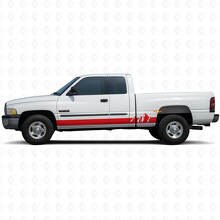 Autocollant en vinyle à larges bandes avec montagnes pour bas de caisse Dodge Ram 1500 1994-2001 3