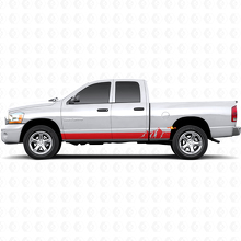 Autocollant en vinyle à larges bandes montagnes pour bas de caisse Dodge Ram 1500 2002-2008 3