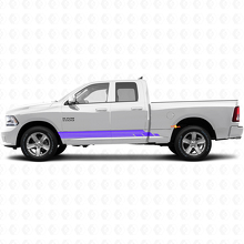 Autocollant en vinyle de bas de caisse à rayures courbes pour porte Dodge Ram 1500 2011-2018 2