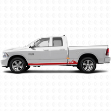 Autocollant en vinyle à fines rayures « Mountains » pour panneau latéral de Dodge Ram 1500 2011-2018 3
