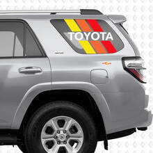 Autocollants en vinyle à rayures style rétro pour vitre latérale arrière Toyota 4Runner_2