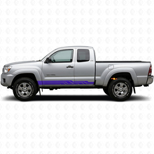 Autocollant en vinyle pour bas de caisse à bandes courbes entrelacées pour Toyota Tacoma 2004-2015 2