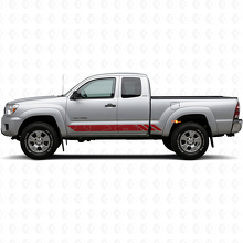 Autocollant en vinyle à rayures style topographique pour portes Toyota Tacoma 2004-2015 3