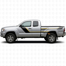 Kit de décalcomanies en vinyle à doubles bandes pour portes et côtés arrière pour Toyota Tacoma 2004-2015 2