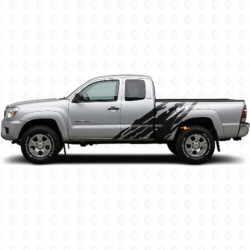 Autocollant en vinyle graphique éclaboussures de boue latéral pour Toyota Tacoma 2004-2015 1