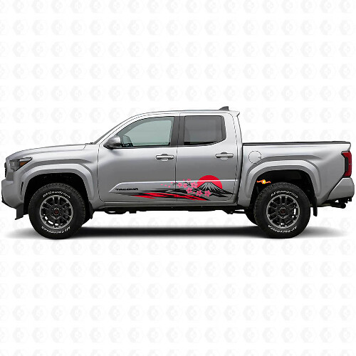 Autocollant latéral en vinyle graphique Sakura japonais pour Toyota Tacoma 2023+